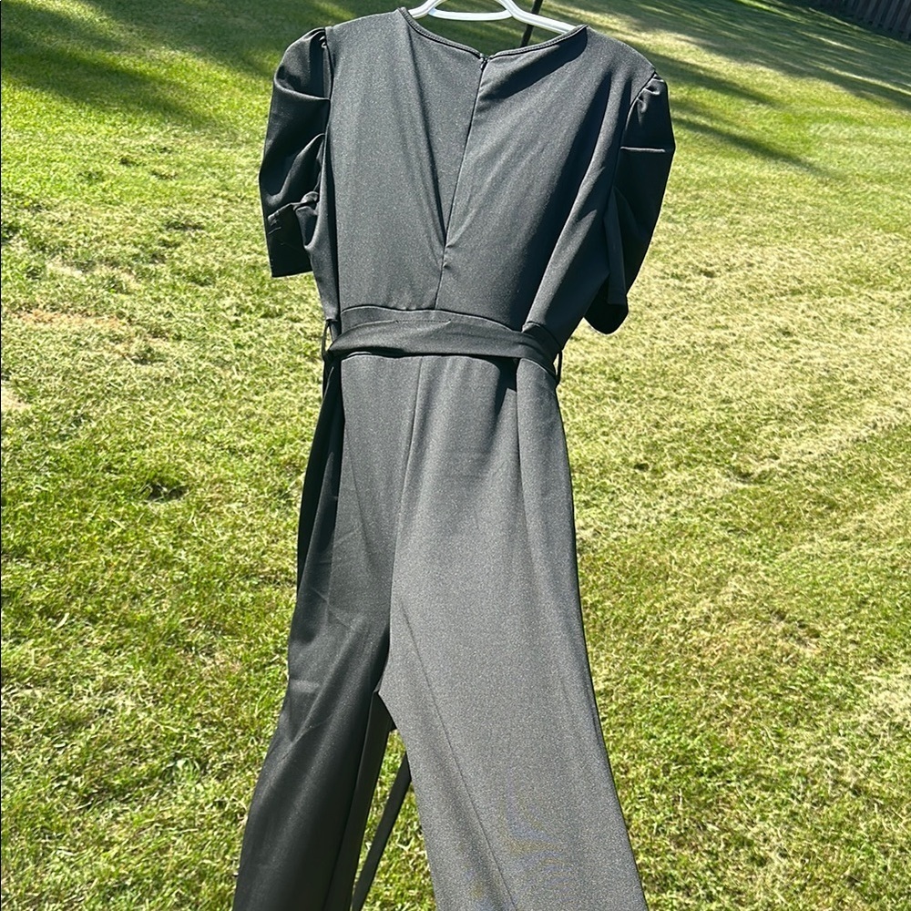 Sleek Black Belted Jumpsuit Women’s Plus Size XXL NWOT - Picture 4 of 5